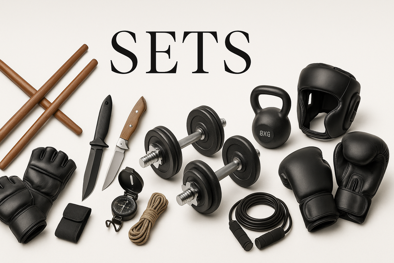 Sets – Kombipakete für Kampfsport, Outdoor & Messer