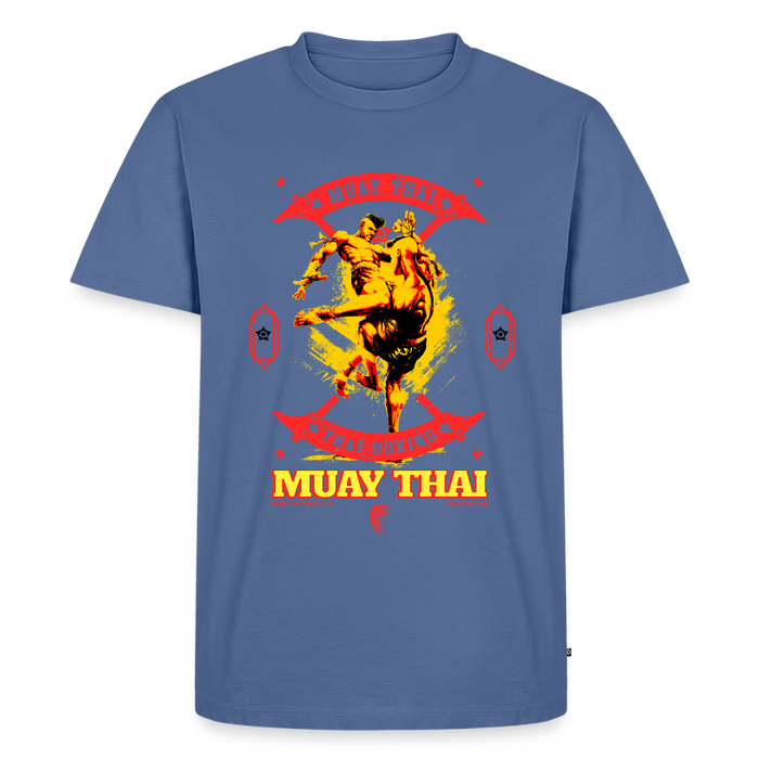 Fightwood Fightwithstyle Muay Thai - Männer Premium T-Shirt - Taubenblau
