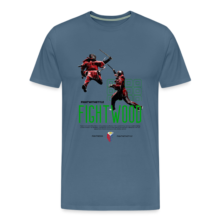 Männer Premium T-Shirt - Blaugrau
