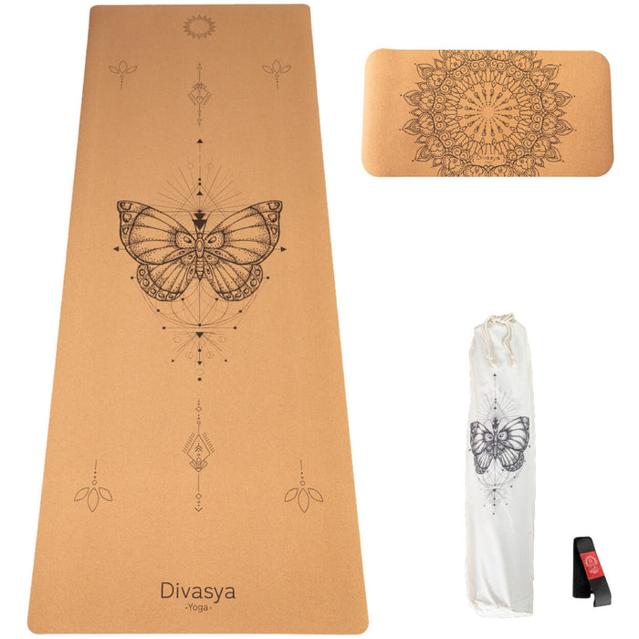 Yoga Set „Support“ – Kork-Yogamatte & Yoga-Pad | Nachhaltig & Gelenkschonend