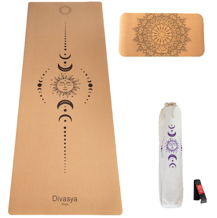 Yoga Set „Support“ – Kork-Yogamatte & Yoga-Pad | Nachhaltig & Gelenkschonend