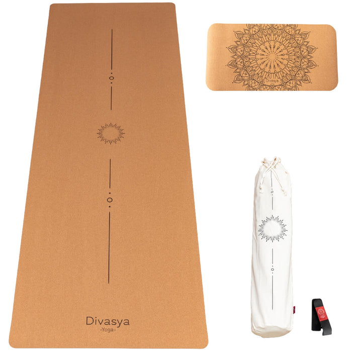 Yoga Set „Support“ – Kork-Yogamatte & Yoga-Pad | Nachhaltig & Gelenkschonend