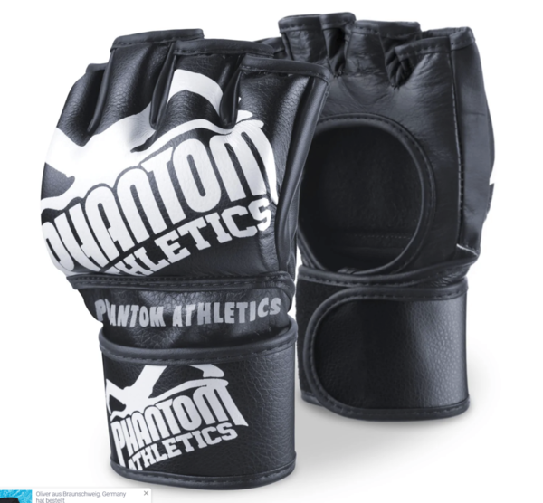 Phantom Athletics MMA Handschuhe Blackout