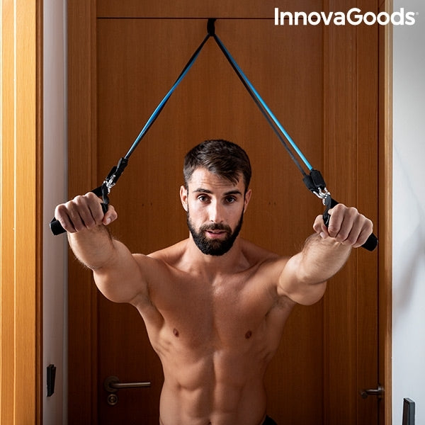 Satz von 5 regulierbaren Stretchbändern mit Accessoires und Übungsleitfaden Rebainer InnovaGoods