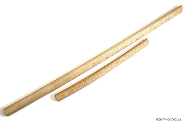 Ono-Ha Itto Ryu Bokken & Shoto (Daisho Set) Meisterstücke, aus Roteiche oder Weißeiche