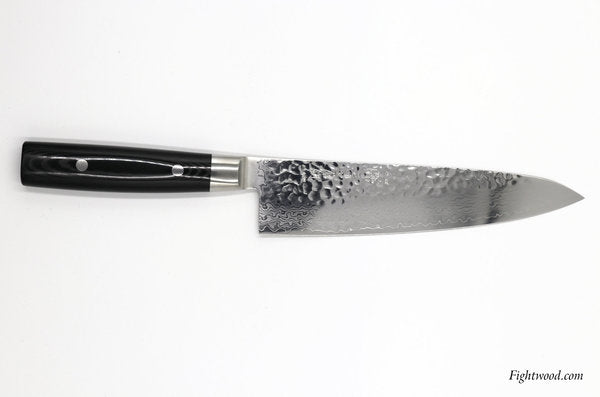 Yaxell Kochmesser-Set Chefmesser ZEN + Messerschärfer (Damaszenerklinge)