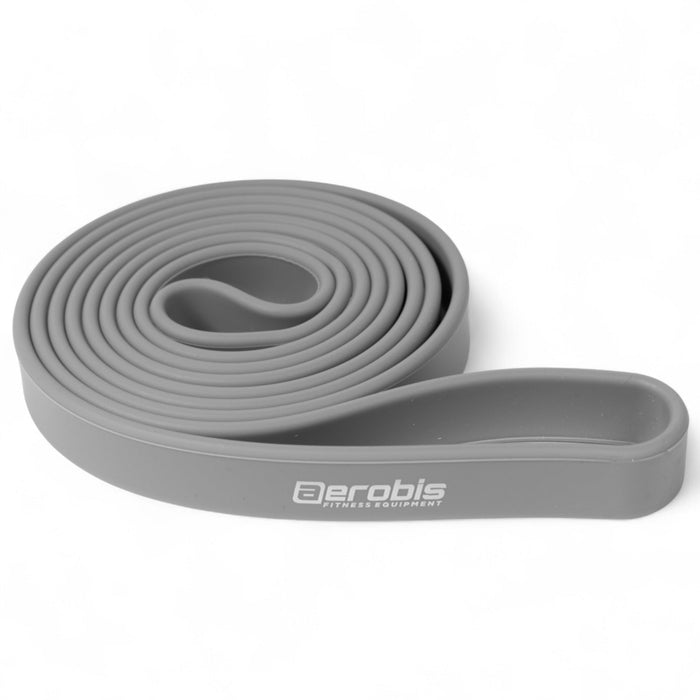 Powerbands 2.0 – Set aus 4 Premium Widerstandsbändern (Silikon, latexfrei) – 100 cm – bis 100 kg Gesamt-Widerstand inkl. Nylon-Beutel