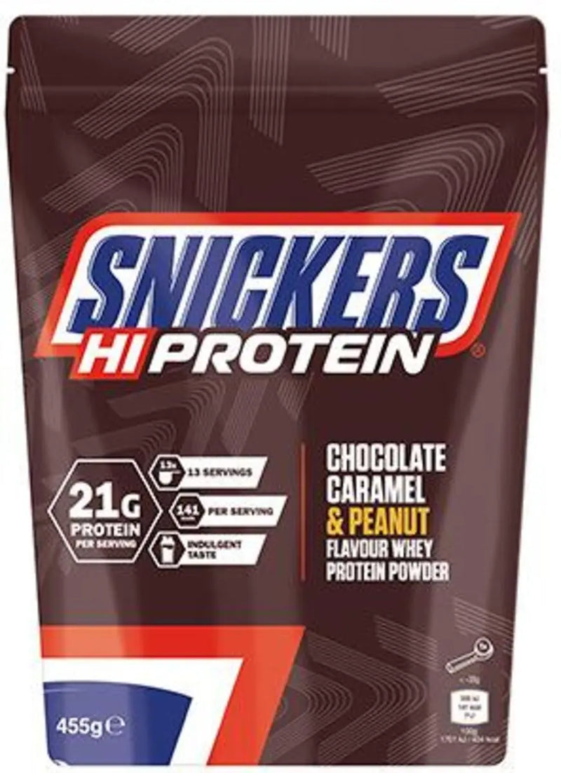 Snickers Protein Powder - Chocolate, Caramel & Peanut 455g - Produktbild