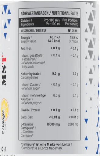 MST - L-Carnitine Carnipure 100 000 Orange 1000 ml - Produktbild 2