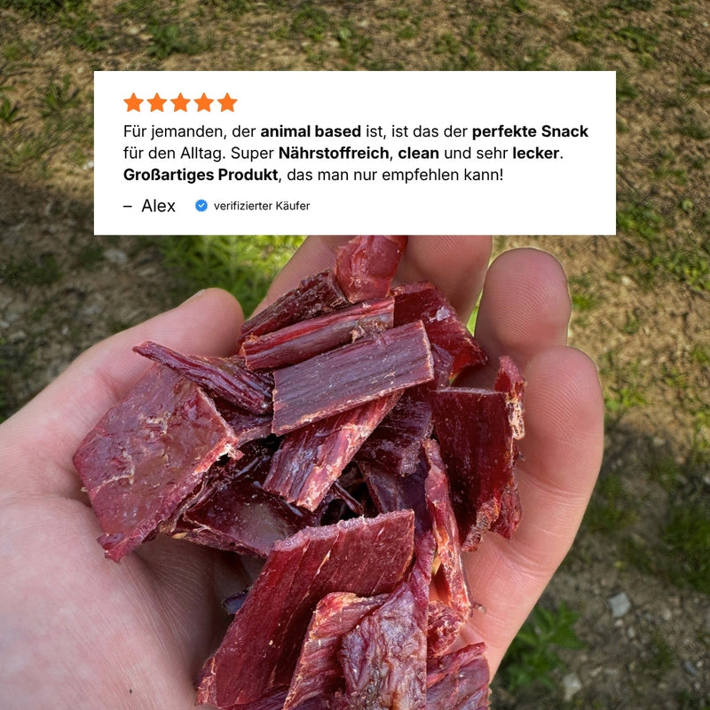Powerhouse Clean Jerky PRIME PEPPER 60 g – Beef Jerky mit 33 g Protein