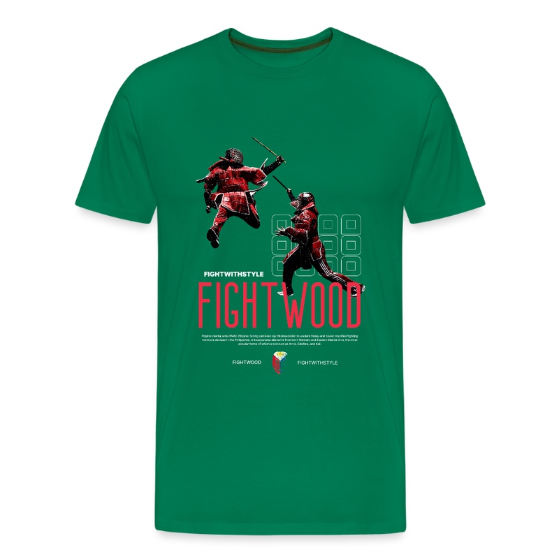 Fightwood Escrima-Kali-Arnis Männer Premium T-Shirt - Kelly Green
