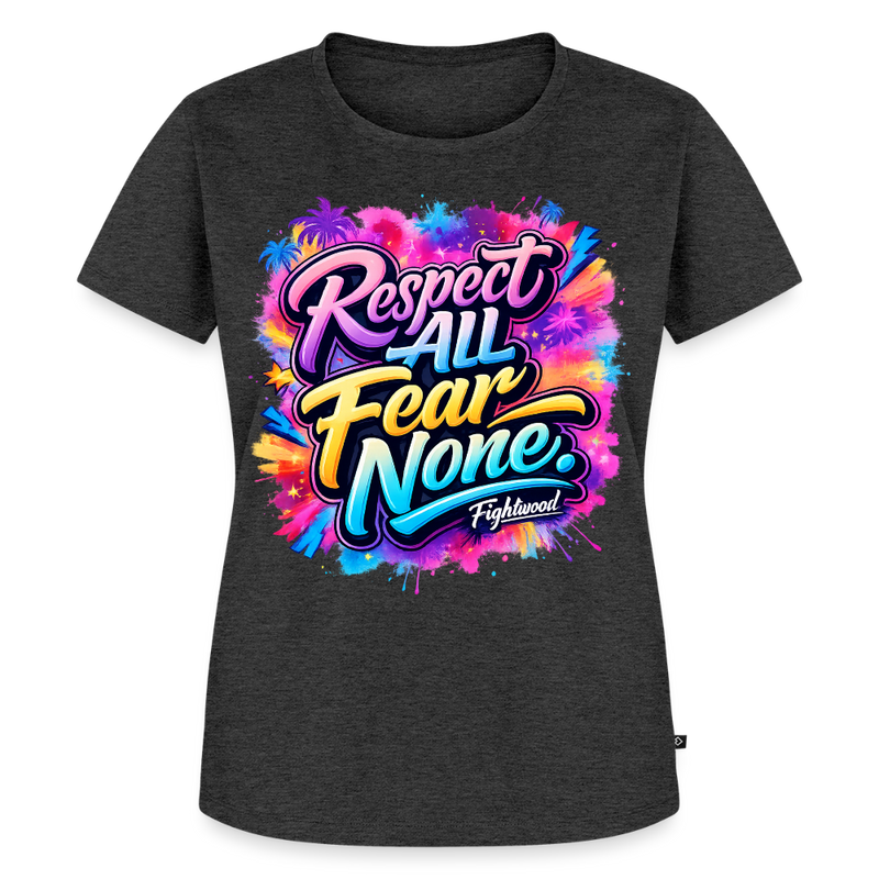 Frauen Premium T-Shirt - Anthrazit meliert