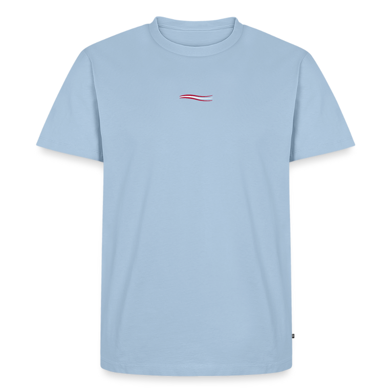 Fightwood® Austria Männer Premium T-Shirt – Fair produziert, 150 g/m², Training & Freizeit - Hellblau