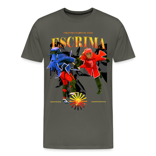 Fightwood Fightwithstyle Escrima Shirt – Premium T-Shirt für Escrima, Kali & Arnis - Asphalt