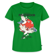 Fightwood Fightwithstyle Cranes - Frauen Premium T-Shirt - Grün