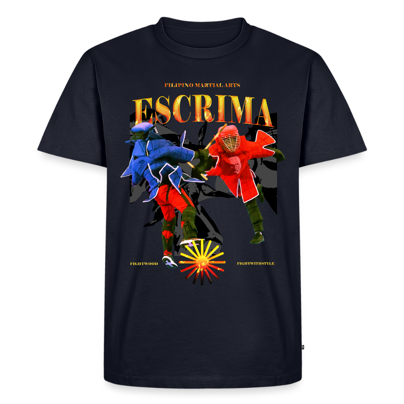 Fightwood Fightwithstyle Escrima Shirt – Premium T-Shirt für Escrima, Kali & Arnis - Navy