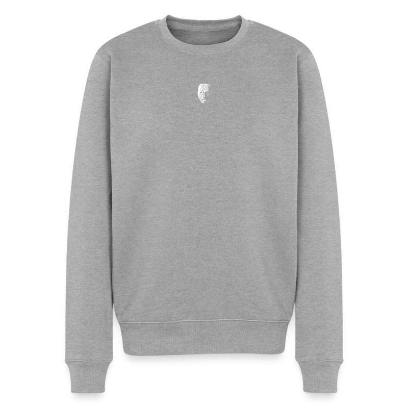 Männer Premium Pullover - Grau meliert