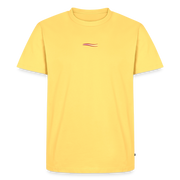 Fightwood® Austria Männer Premium T-Shirt – Fair produziert, 150 g/m², Training & Freizeit - Pastellgelb