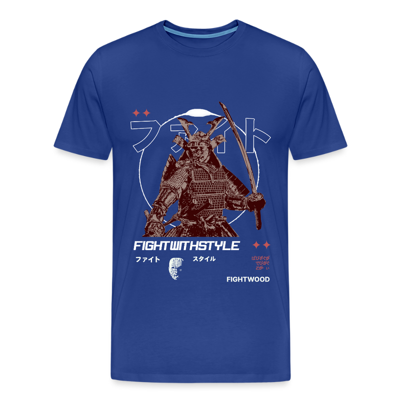 Fightwood Samurai Premium T-Shirt – Nachhaltig, Bequem & Stylisch - Königsblau