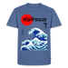 Fightwood® Fightwithstyle Big Waves Premium T-Shirt für Männer – Nachhaltig & Fair - Taubenblau