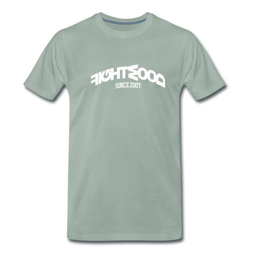 Fightwood Muddled Männer Premium T-Shirt - Graugrün