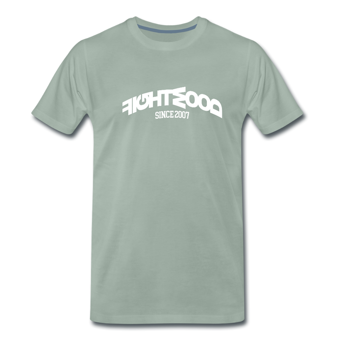 Fightwood Muddled Männer Premium T-Shirt - Graugrün