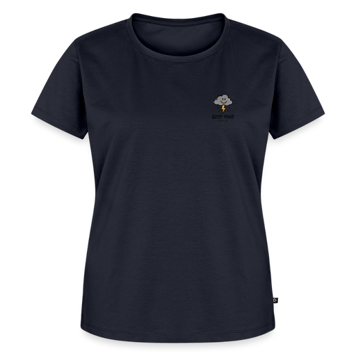 Fightwood good Mood bad Weather Frauen Premium T-Shirt - Navy