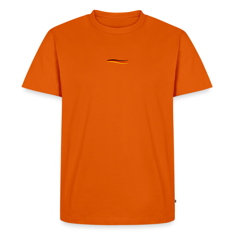 Fightwood® Germany Männer Premium T-Shirt V2 – Sleeve Edition - Orange 