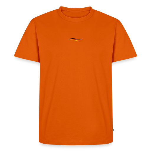 Fightwood® Germany Männer Premium T-Shirt V2 – Sleeve Edition - Orange 