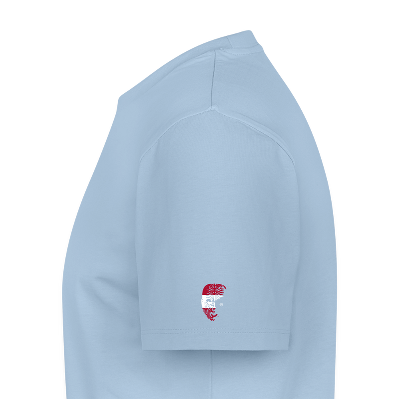 Fightwood® Austria Männer Premium T-Shirt – Fair produziert, 150 g/m², Training & Freizeit - Hellblau