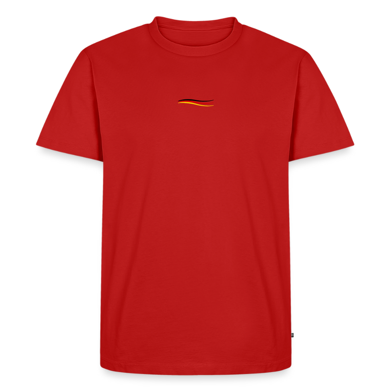Fightwood® Germany Männer Premium T-Shirt V2 – Sleeve Edition - Rot