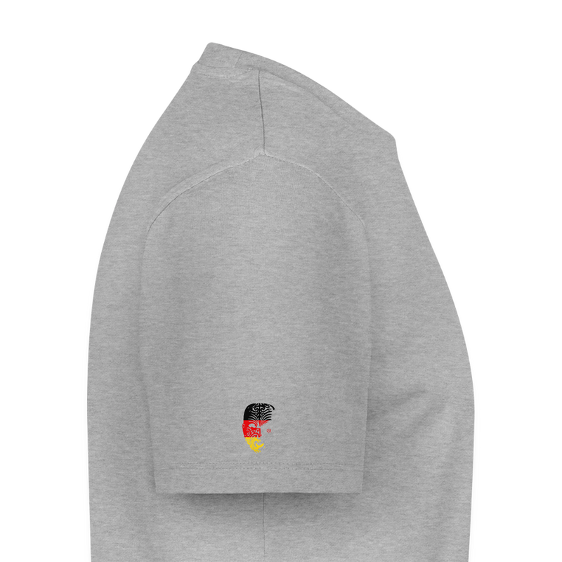 Fightwood® Germany Männer Premium T-Shirt V2 – Sleeve Edition - Grau meliert