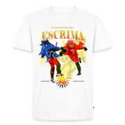 Fightwood Fightwithstyle Escrima Shirt – Premium T-Shirt für Escrima, Kali & Arnis - Hell - Weiß