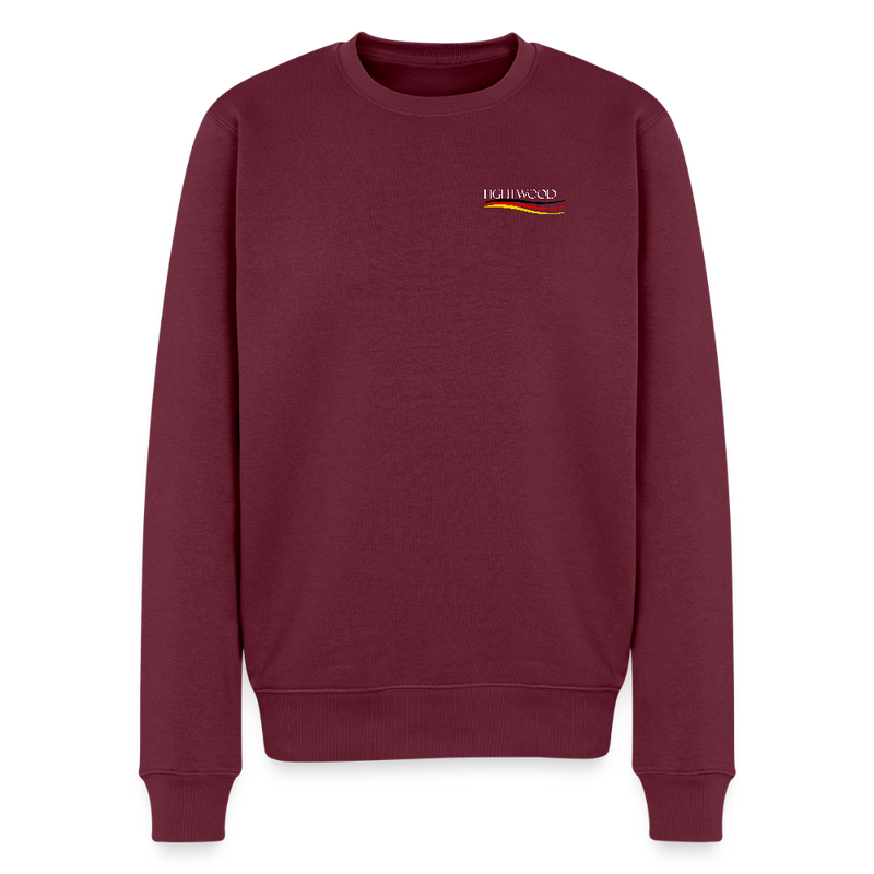 Männer Premium Pullover - Burgunderrot