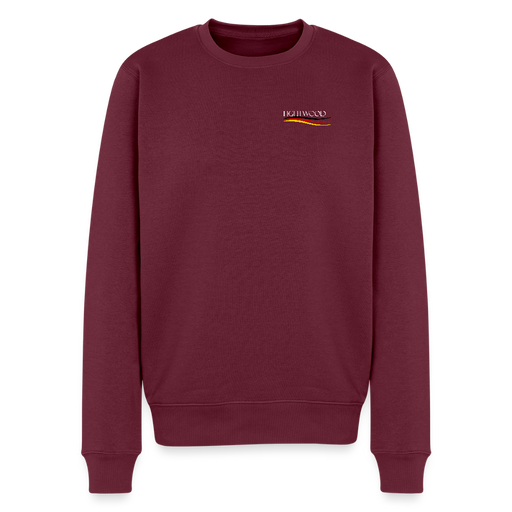 Männer Premium Pullover - Burgunderrot