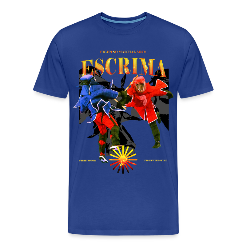 Fightwood Fightwithstyle Escrima Shirt – Premium T-Shirt für Escrima, Kali & Arnis - Königsblau