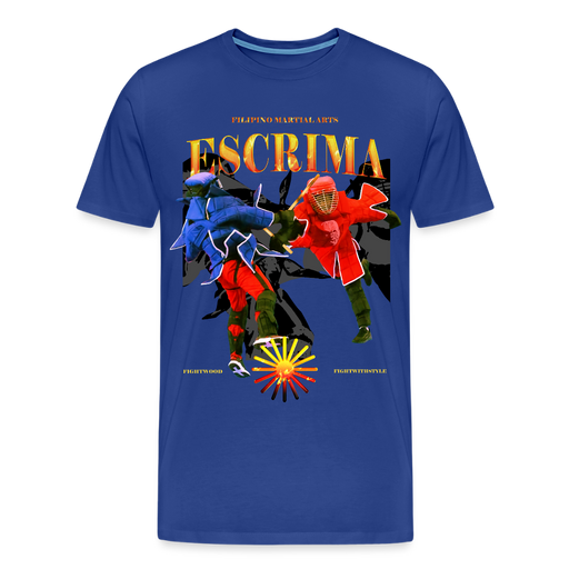 Fightwood Fightwithstyle Escrima Shirt – Premium T-Shirt für Escrima, Kali & Arnis - Königsblau