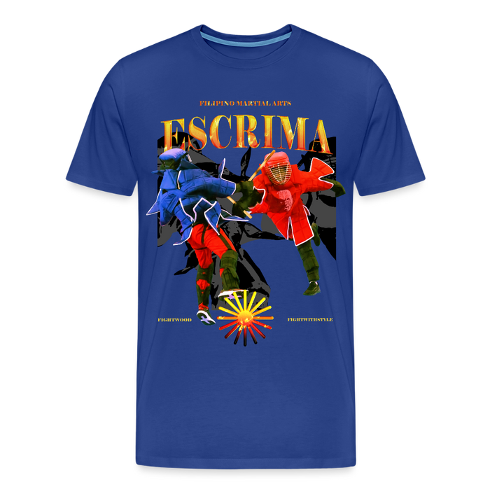 Fightwood Fightwithstyle Escrima Shirt – Premium T-Shirt für Escrima, Kali & Arnis - Königsblau