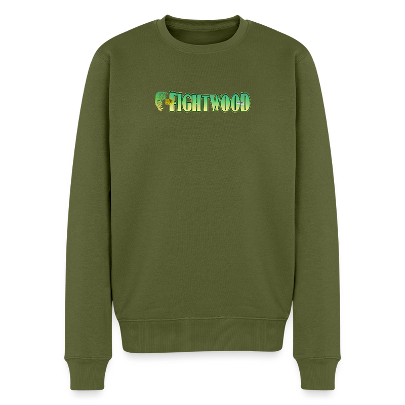 FIGHTWOOD Männer Premium Sweatshirt – mit Logo-Brustprint - Khaki