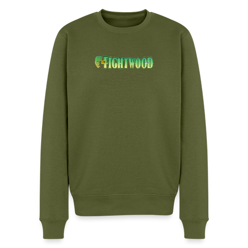 FIGHTWOOD Männer Premium Sweatshirt – mit Logo-Brustprint - Khaki