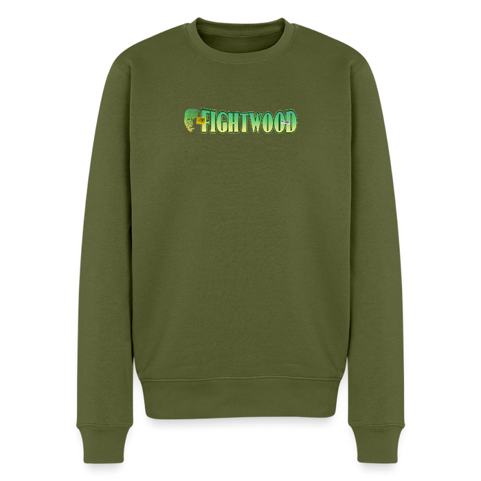 FIGHTWOOD Männer Premium Sweatshirt – mit Logo-Brustprint - Khaki