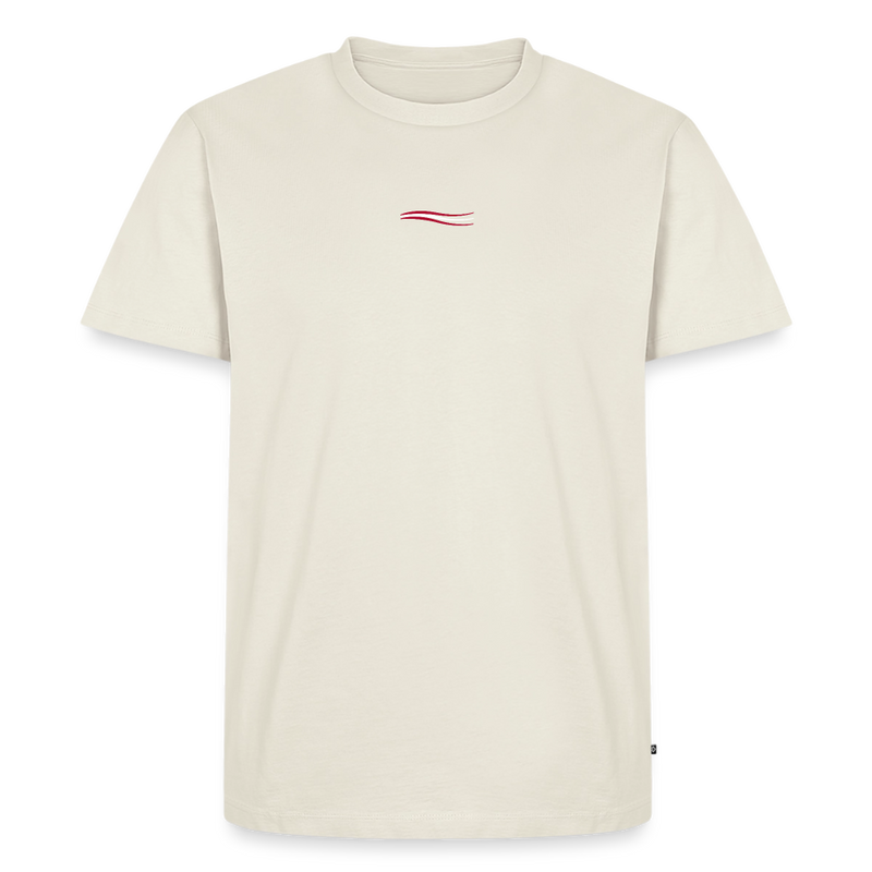 Fightwood® Austria Männer Premium T-Shirt – Fair produziert, 150 g/m², Training & Freizeit - Naturweiß