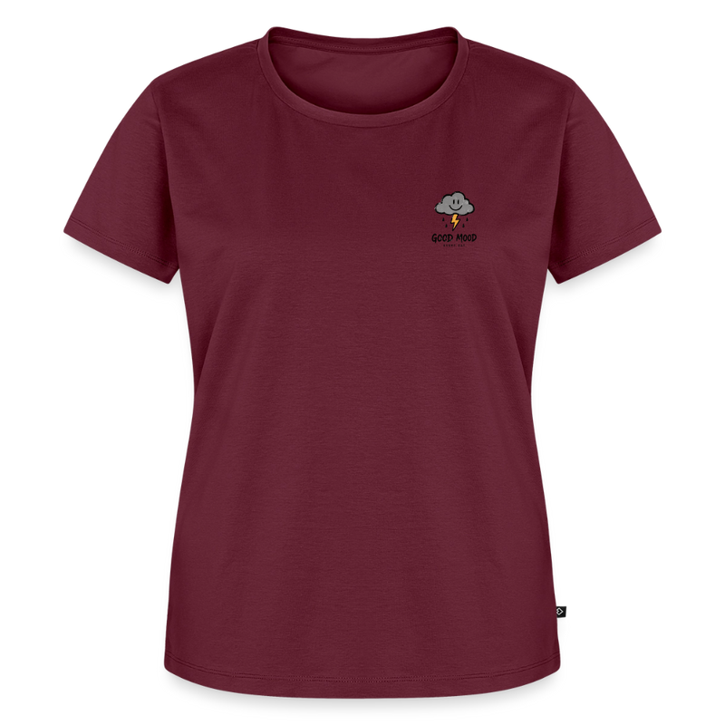 Fightwood good Mood bad Weather Frauen Premium T-Shirt - Burgunderrot