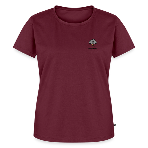 Fightwood good Mood bad Weather Frauen Premium T-Shirt - Burgunderrot