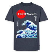 FIGHTWOOD Welle Männer Premium T-Shirt - Jeansblau 