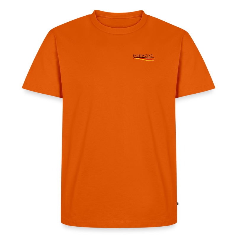 Fightwood® Germany Männer Premium T-Shirt – Fair & Nachhaltig, - Orange 