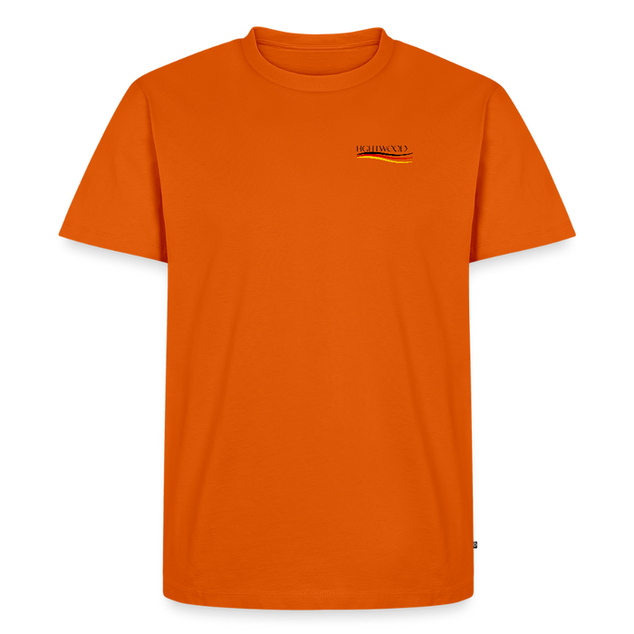 Fightwood® Germany Männer Premium T-Shirt – Fair & Nachhaltig, - Orange 