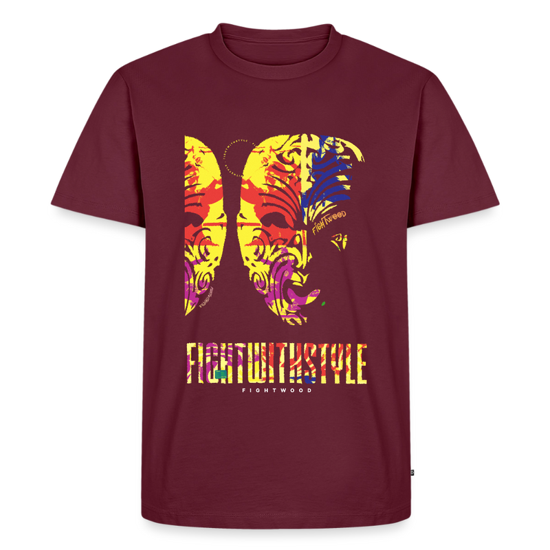 Männer Premium T-Shirt - Burgunderrot