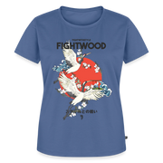Fightwood Fightwithstyle Cranes - Frauen Premium T-Shirt - Taubenblau