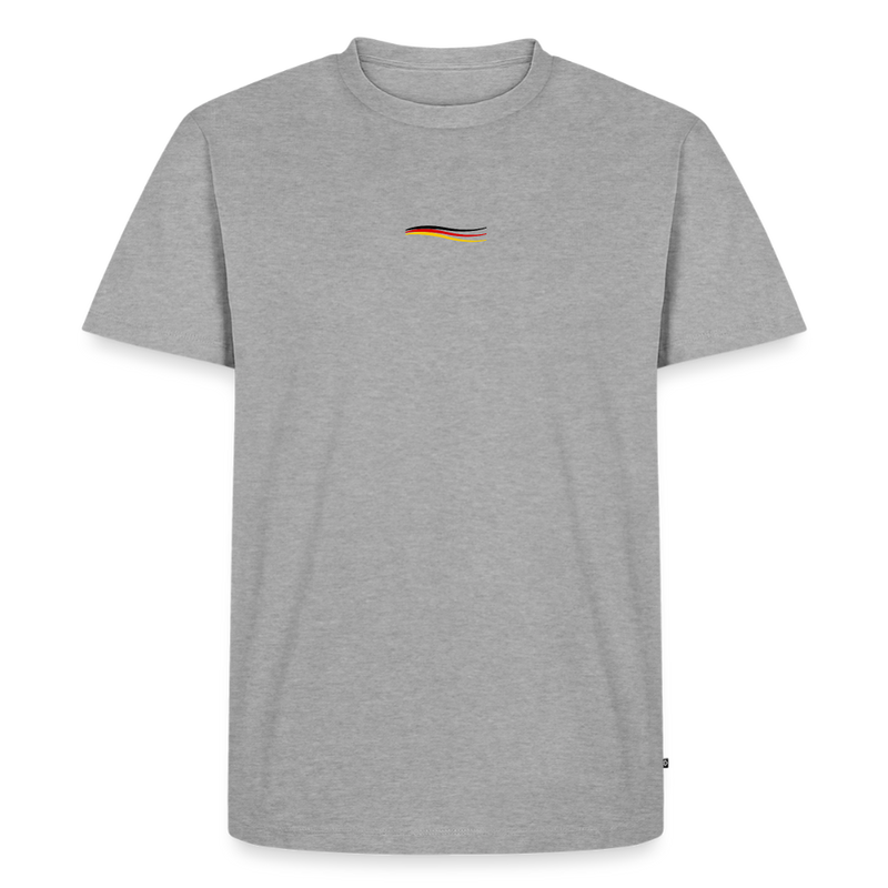Fightwood® Germany Männer Premium T-Shirt V2 – Sleeve Edition - Grau meliert